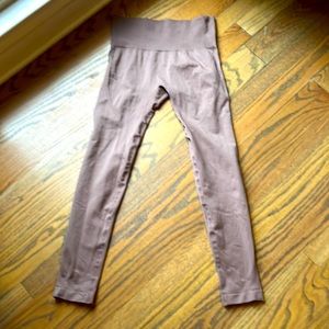 Dark blush spandex leggings